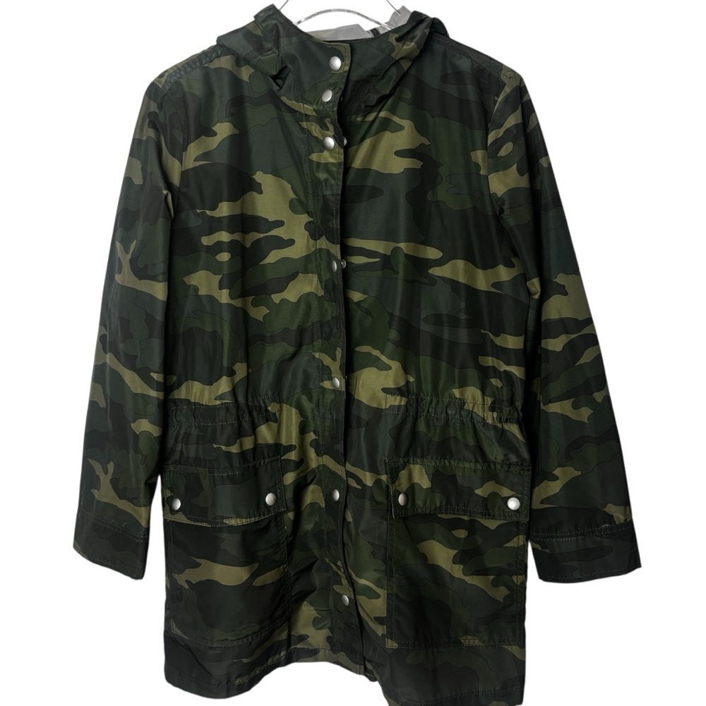 J. Crew Green Camouflage Water Proof Jacket Size Small - Picture 3 of 14